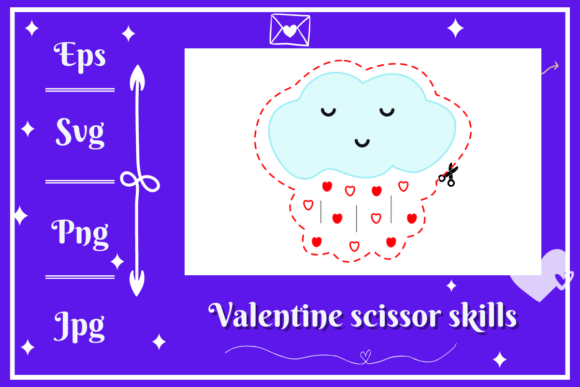 Cloud of Love- Valentine Scissors Skills