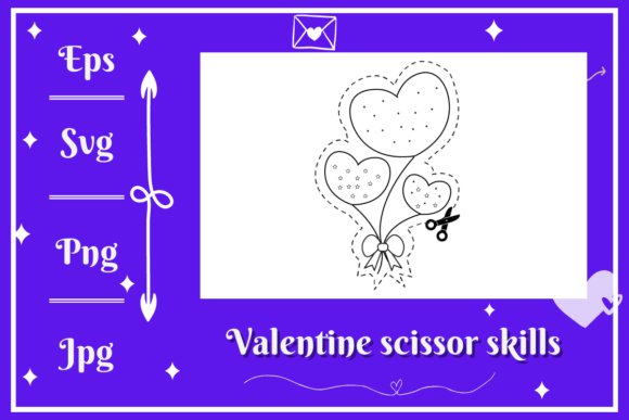 Creative Scissors Skills: A Valentine's Day Design Asset