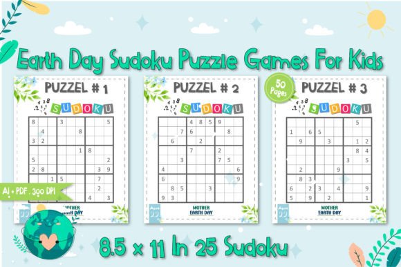 Earth Day Sudoku Puzzle Game: A Design Asset for Engagement