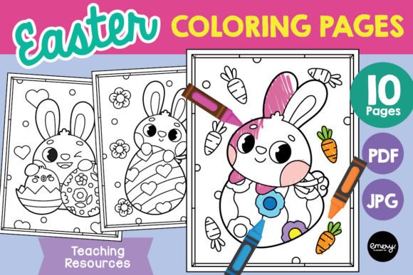 Easter Coloring Pages: A Design Asset for Creative Engagement