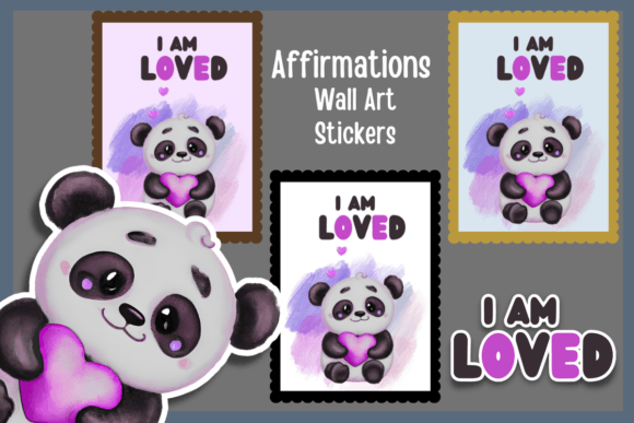 I Am Loved: Positive Affirmation Poster for Kids