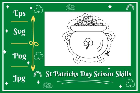Pot of Gold Scissors Skills: A Design Asset for Creative Projects
