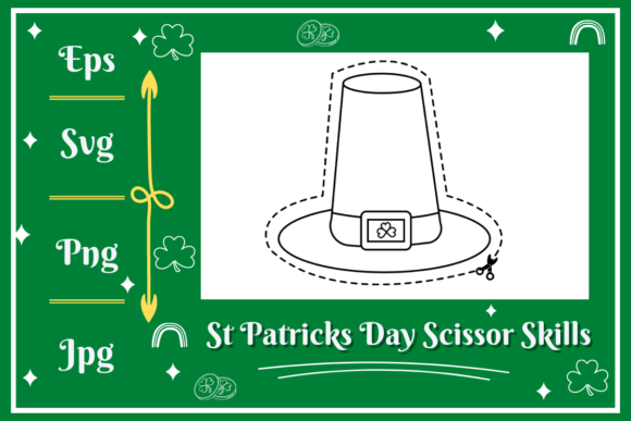 St Patrick Hat Scissors Skills: Crafting Festive Visuals
